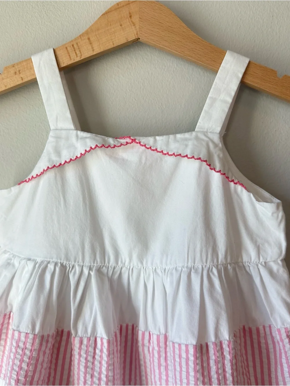 Gymboree Classic Seersucker Tiered Dress Girls Size 3T